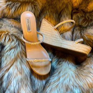 Steve Madden rhinestone wedge